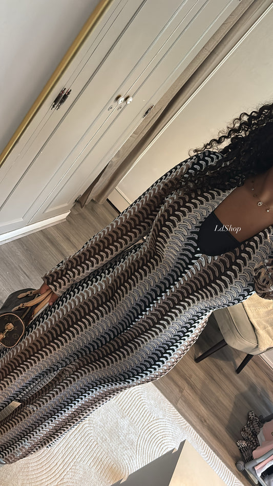 Robe crochet longue